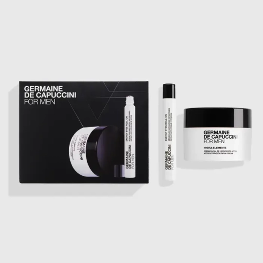 Набор For Men: Эмульсия для век с массажным роликом 10 мл +Крем увлажняющий 50 мл