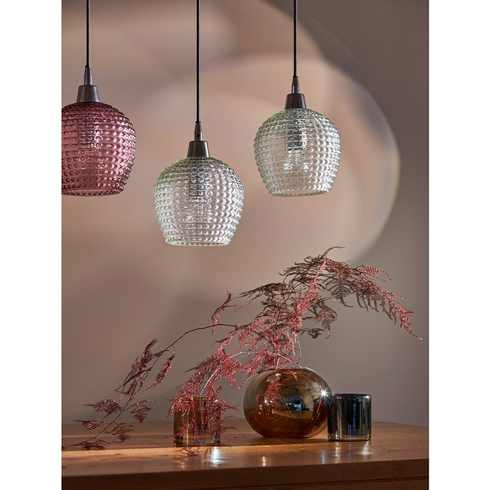 Светильник подвесной каскадный Aurora, 110х18 см, сливовый/зеленый/серый