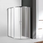 Душевой уголок Cezares Molveno 130x100 MOLVENO-RH-2-130/100-P-Cr стекло рифленое матовое/профиль хром