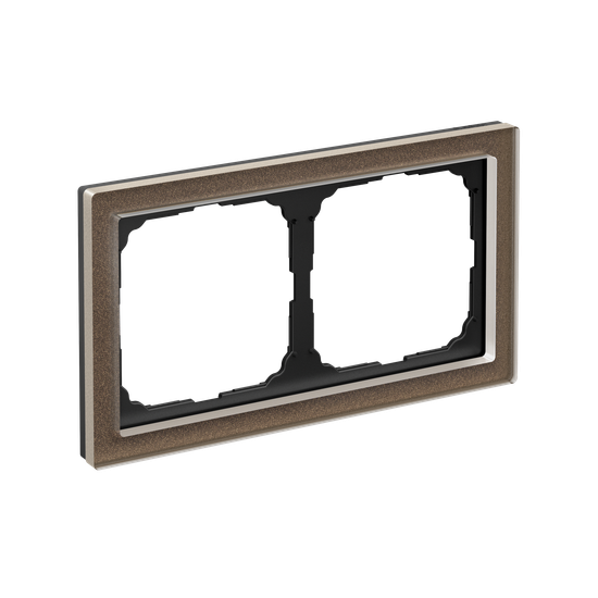 Рамка 2-м ArtGallery Pure органич. стекло мокко SE GAL320602