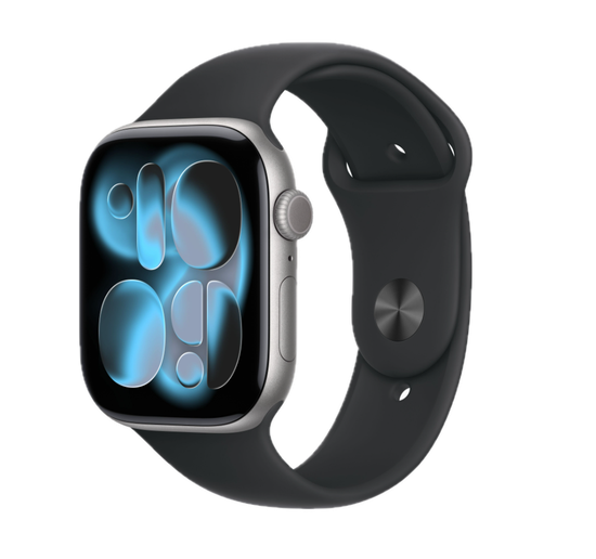 Умные часы Apple Watch Series 11 42 мм Aluminum Серый Космос Sport Band Черный