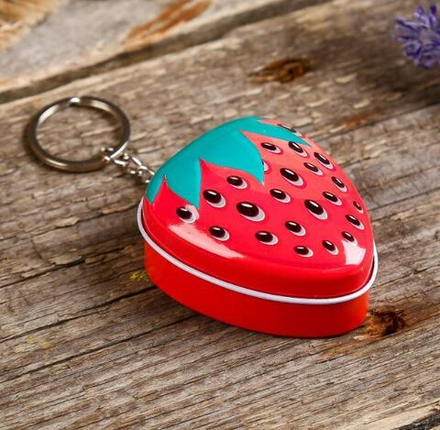 Шкатулка-брелок "Клубничка" МИКС 4,5х5х2 см 1699947