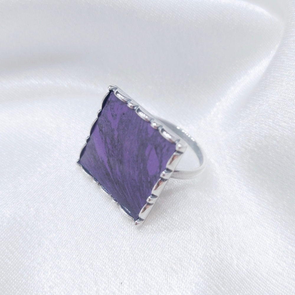 "Классика"  кольцо в серебряном покрытии из коллекции "Самоцветы" от Jenavi