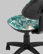 Кресло компьютерное детское УМКА абстракция зеленый