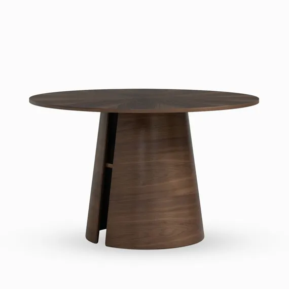 Обеденный стол Vexo Ø120 см, шпон ореха