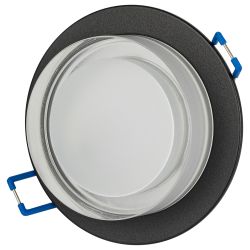 Светильник встраиваемый декоративный ЭРА DK107 BK под лампу MR16 GU5.3 черный