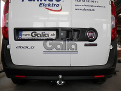 Фаркоп оцинкованный Galia F111A для FIAT Doblo 2010-, Opel Combo 2012-(паспорт и сертификат в комплекте)(без электрики)