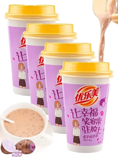 Молочный чай с кокосовым желе со вкусом Таро 80 г * 4 шт