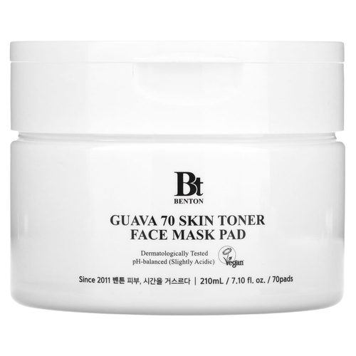 Benton, Guava 70 Skin Toner Face Beauty Mask Pad, 70 подушек, 210 мл (7,1 жидк. унц.)