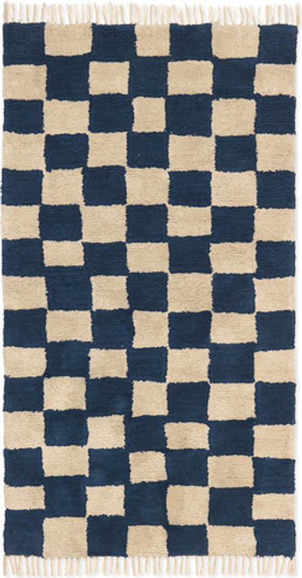 Коврик ferm living mara, хлопок, 150 , синий · арт. fabr 1104271998
