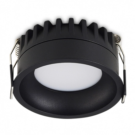 Светильник встраиваемый CRATER, 10W, 744Lm, 2700-3000-4000K, D81, 5хH39мм, IP44, черный