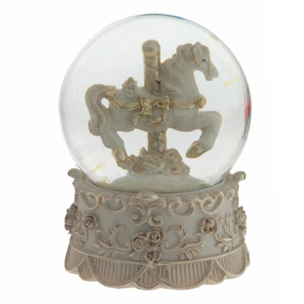 812433 Лошадка в стекл. в шаре 6,5*6,5*9см