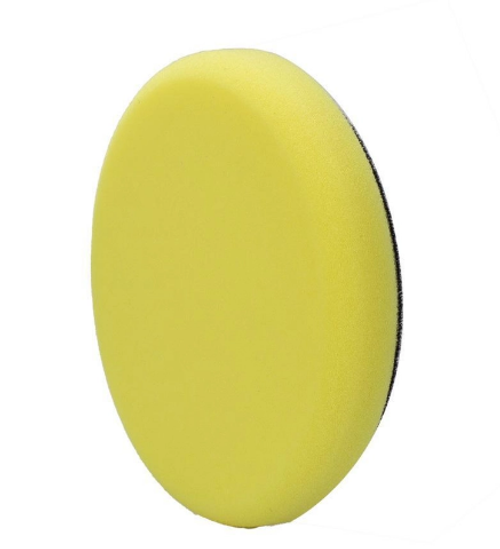 MaxShine Flat Поролоновый полировальный круг полирующий мягкий желтый 130*25 мм