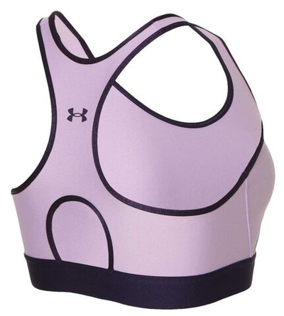 ТОП теннисный Under Armour Mid Keyhole Bra - octane/purple switch