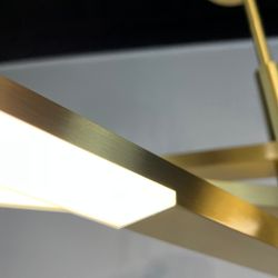 Люстра на штанге ORTON на 3 D96 Gold