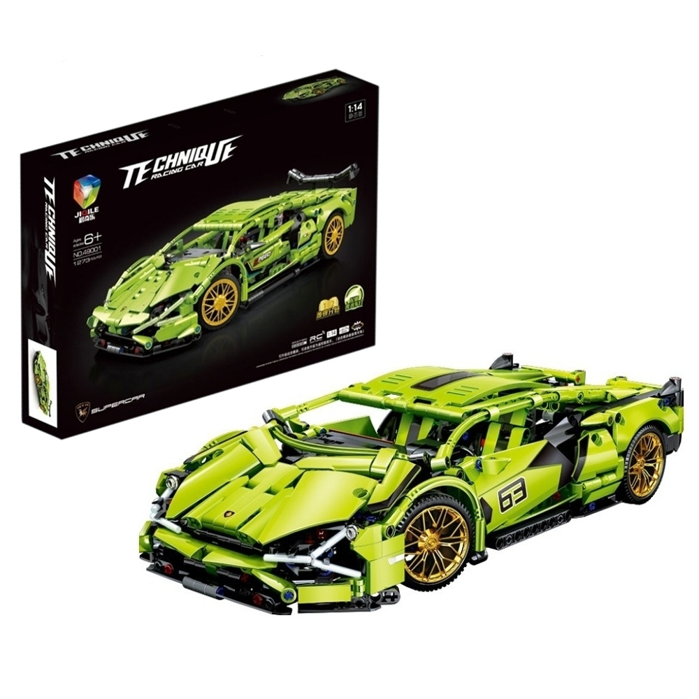 Конструктор автомобиль - спорткар Техник "TECHNIQUE, Racing Car NO.49001/ JIQILE", M:1:14/ 1273 деталей