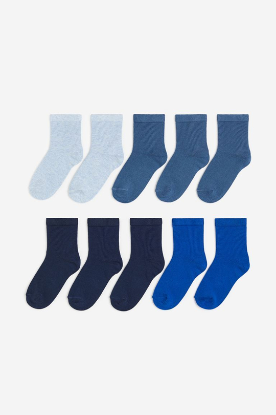 H&M Набор из пяти пар носков, темно-синий