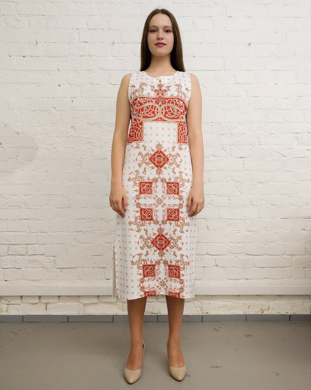 Платье "Зооморфия 3", по мотивам заставки в рукописной книге XII-XIII век. в Зооморфном стиле