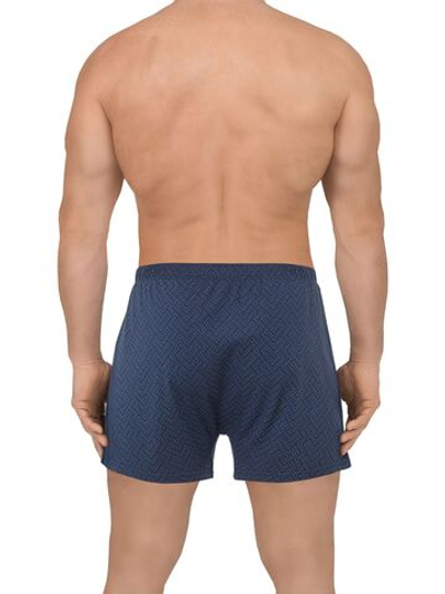 Хлопковые семейные трусы с клапаном на пуговице (Размер: 6X) (Цвет: темно-синий)
