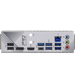 Материнская плата ASROCK B760 PRO RS/D4, LGA1700, B760, 4*DDR4, 4*SATA, 3*M.2, 5*USB 3.2, 2*USB 2.0, Type-C, 3*PCIx16, 1*PCIx1, 1xM.2 (Key E), HDMI+DP, ATX