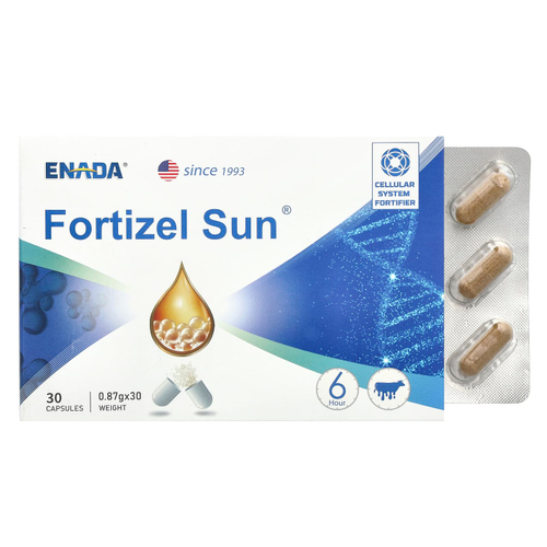 ENADA, Fortizel Sun®, средство для укрепления клеточной системы, 30 капсул