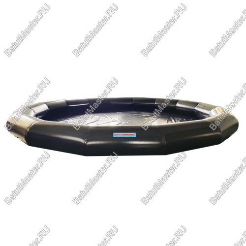 Круглый надувной бассейн «Многогранник», черный, 7*7*0,65 м