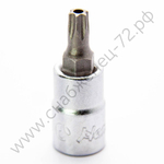 2025TH25 короткая торцевая вставка с отверстием 1/4" TORX ТH25