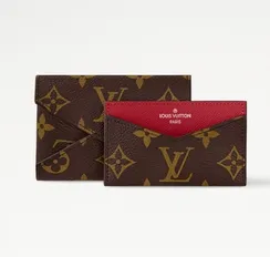 Держатель для карт Louis Vuitton Kirigami красный