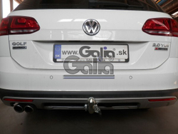 Фаркоп оцинкованный Galia V073C для Volkswagen Golf VII универсал 2WD/4WD 2013-(паспорт и сертификат в комплекте)(без электрики)