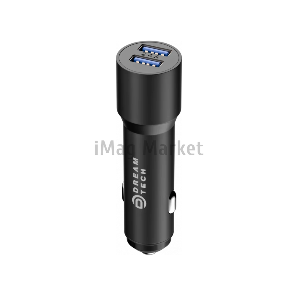 Автомобильное зарядное устройство Dream SM09, 2 USB-A, 10W, 2.4A, черный