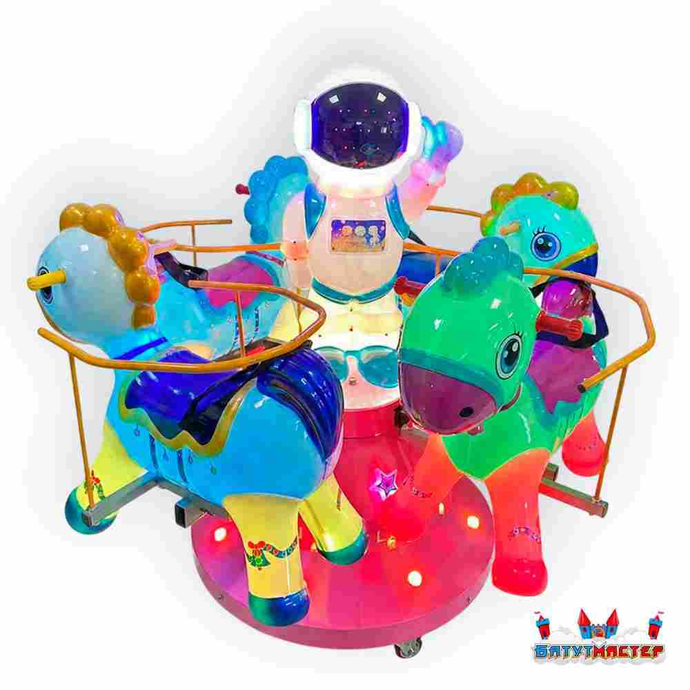 Детская качалка для парка «Полет на радуге» 1,4×1,4×1,4 м