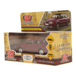 Модель ин. мет. "ВАЗ-2115 Самара" 12см. двери, вишневый, коробка 2115-12-CRY (Технопарк)