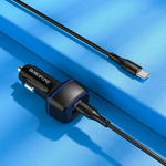 Автомобильная зарядка Borofone BZ14A 3A QC3.0, Type-C/Type-C, 012348 Белый
