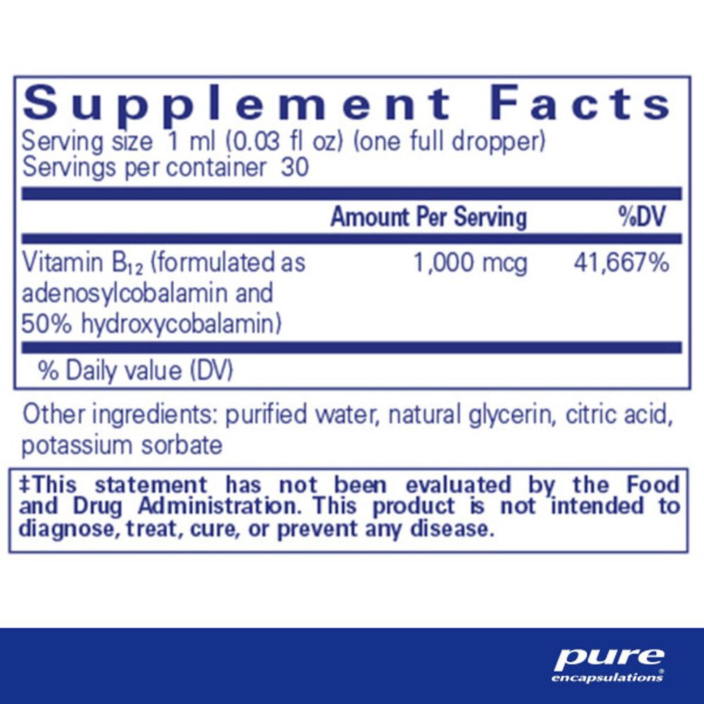 Pure Encapsulations - Adenosyl/Hydroxy B12 30 ml