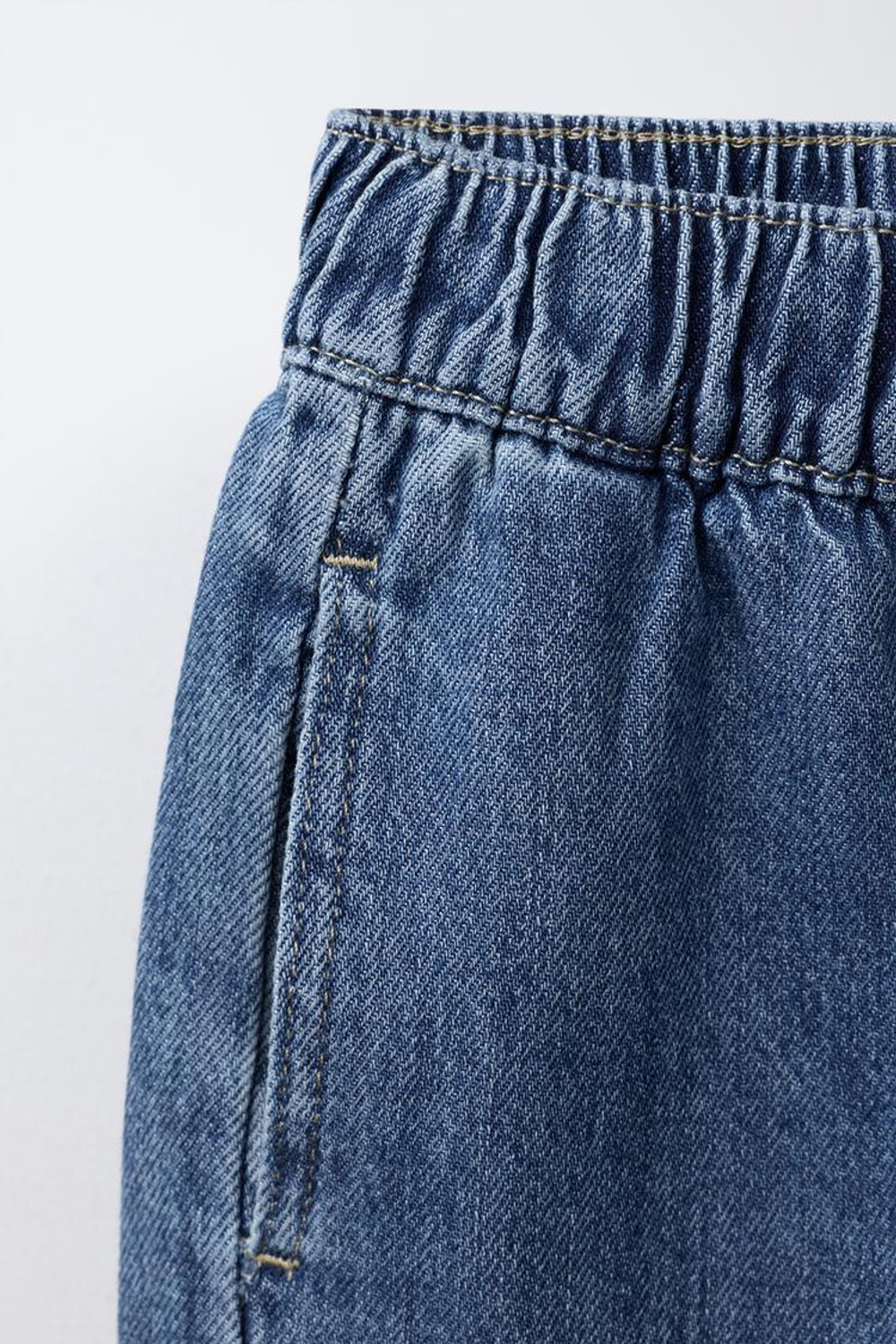 ZARA ДЖИНСЫ BALLOON, СИНИЙ