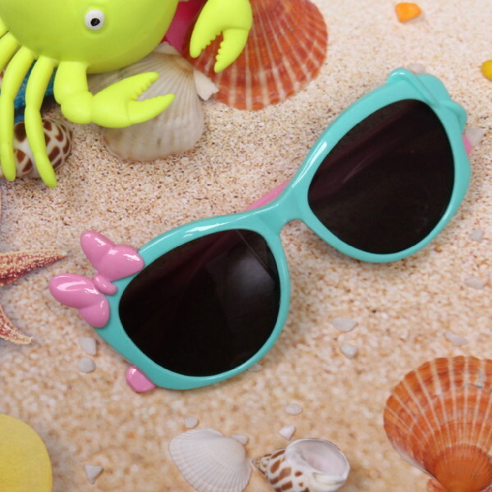 Очки солнцезащитные детские «Sunshine», бантик, микс цветов