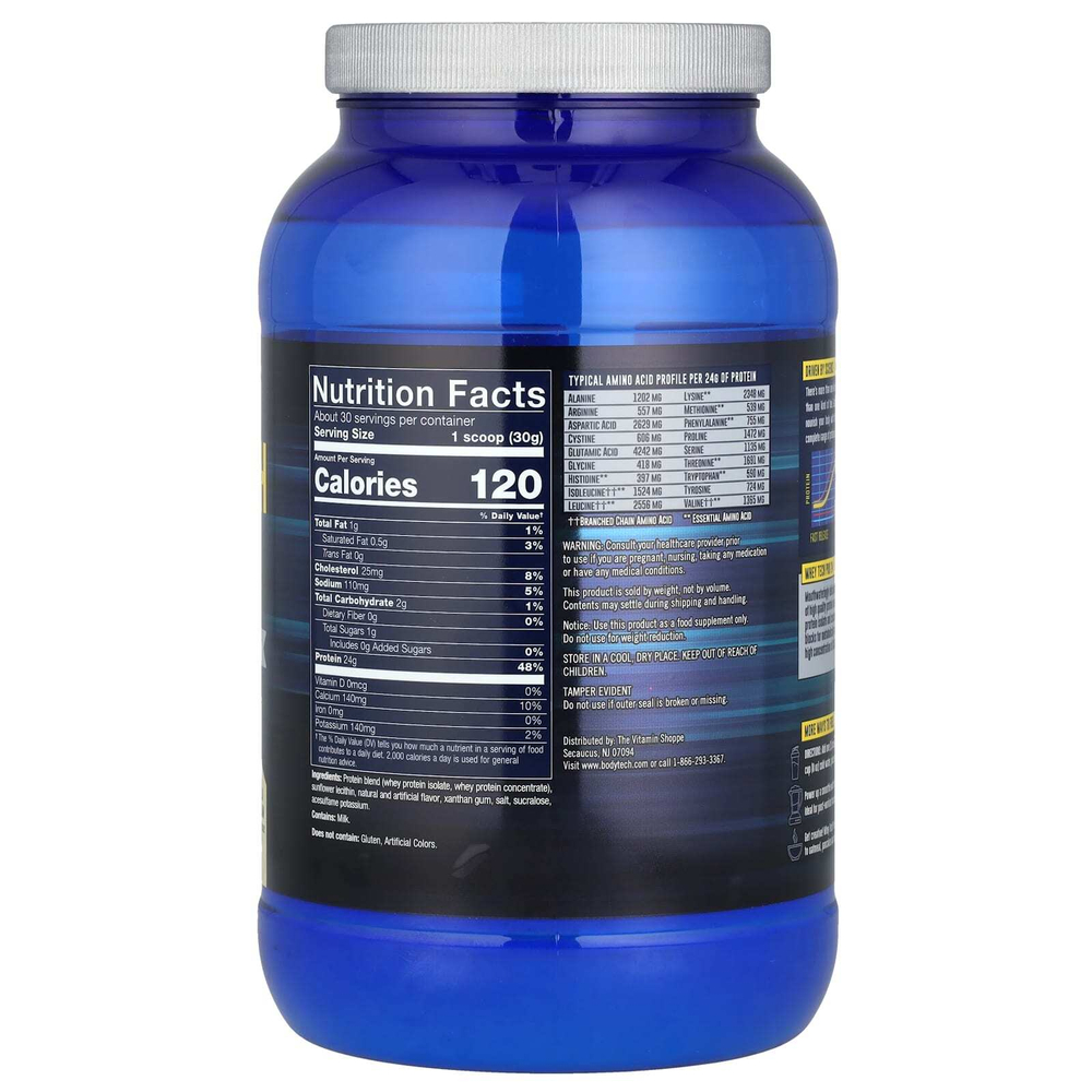 BodyTech, Whey Tech Pro 24, ванильное мороженое, 907 г (2 фунта)
