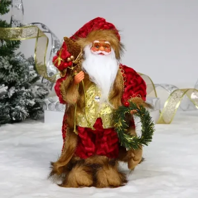 Дед Мороз - Лесовичок «Новый год на пороге» 30 см, Красный