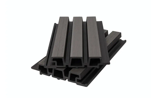 Фасадная панель брусковая двухцветная (33*165/138*3600 мм) POLIVAN NUSADUA grey dark