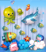 Шар с клапаном (15"/38 см) Мини-фигура, Лобстер