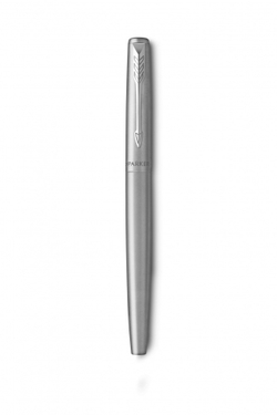 Подарочный набор: Ручка перьевая Parker Jotter Stainless Steel  и Ежедневник недатированный  серый
