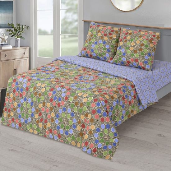 Полуторный комплект постельного белья Коломбино бязь Премиум наволочки 70x70 см