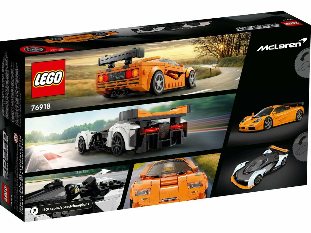 Конструктор LEGO Speed Champions 76918 McLaren Solus GT &amp; McLaren F1 LM