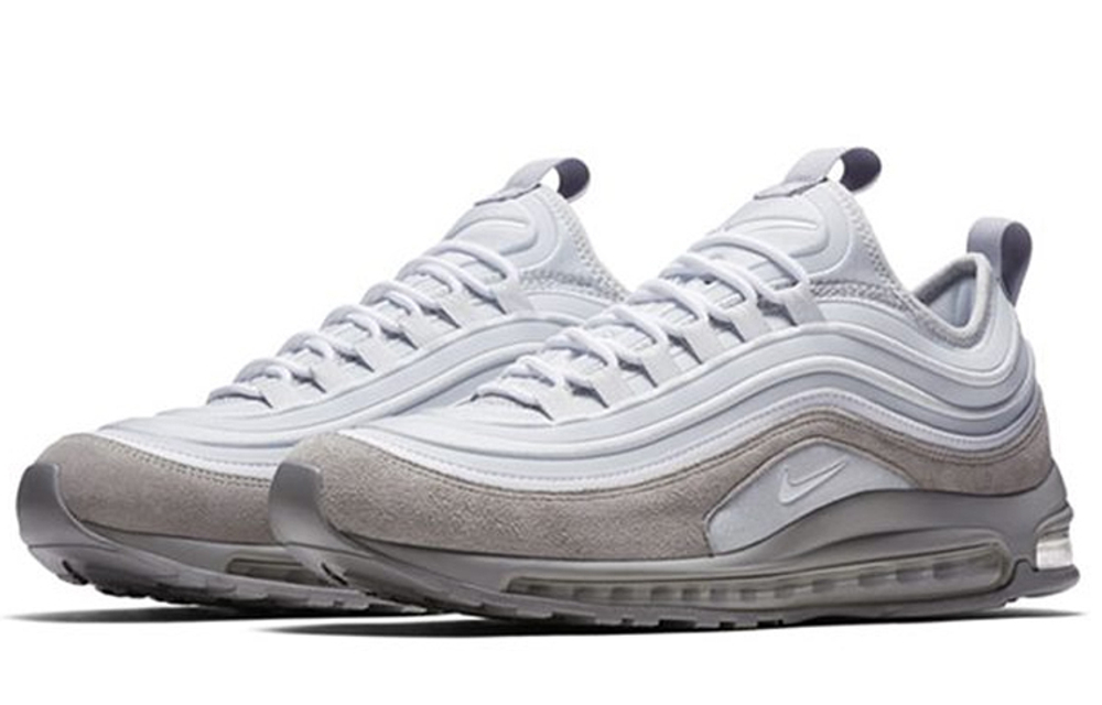 Nike Air Max 97 low-cut running shoes for men and women with the same wolf gray bullet