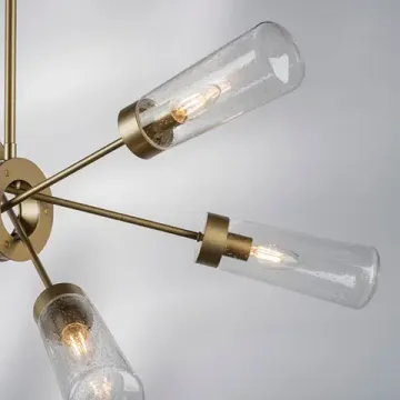 Люстра потолочная на штанге 6*E14 690063 шампань Crotone Lightstar