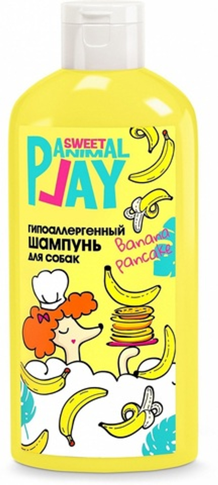 ANIMAL PLAY SWEET Шампунь для собак и кошек Банан гипоаллергенный 0,3 л