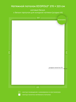 Натяжные потолки: 6 м2, 7.8 м2