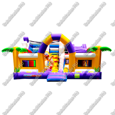 Коммерческий батут «Белый клык» с немеханизированной головой, размер 6*5*2,9 м.