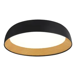 SLE1812-402-01 Светильник потолочный Черный, Древесный/белая LED 1*36W 4000K MUSE