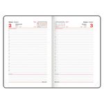 Ежедневник датированный 2023 А5 138x213 мм BRAUBERG "Profile", балакрон, коричневый, 114044